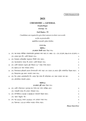 CU-2021 B.Sc. (General) Chemistry Part-III Paper-IV (Group-A) QP.pdf