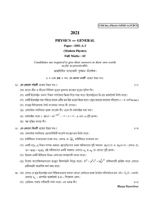 CU-2021 B.Sc. (General) Physics Semester-5 Paper-DSE-A-2 QP.pdf