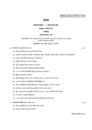 CU-2020 B.A. (Honours) History Semester-V Paper-DSE-B-1 QP.pdf