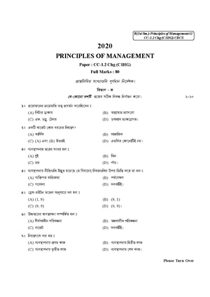 CU-2020 B. Com. (Honours) Principles of Management Semester-I Paper-CC-1.2CHG QP.pdf