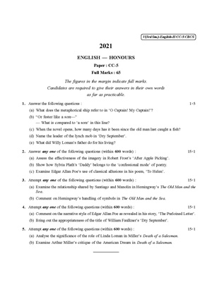 CU-2021 B.A. (Honours) English Semester-3 Paper-CC-5 QP.pdf