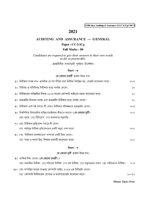 CU-2021 B. Com. (General) Auditing & Assurance Semester-5 Paper-CC-5.1CG QP.pdf