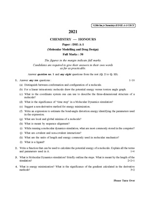 CU-2021 B.Sc. (Honours) Chemistry Semester-5 Paper-DSE-A-1 QP.pdf