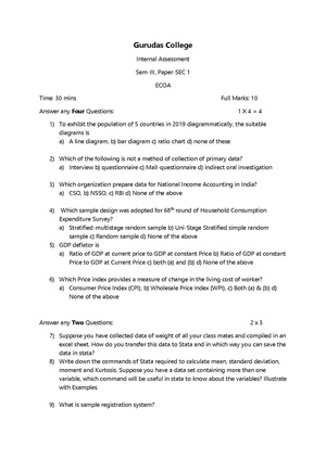 GC-2019 B.A. B.Sc. (Honours) Economics Semester-III Paper-SEC-1 IA QP.pdf