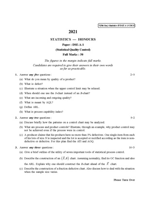 CU-2021 B.Sc. (Honours) Statistics Semester-5 Paper-DSE-A-1 QP.pdf