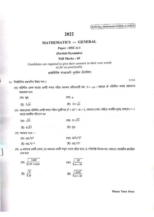 CU-2022 B.Sc. (General) Mathematics Semester-5 Paper-DSE-A-1 QP.pdf